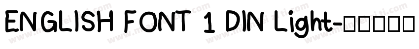 ENGLISH FONT 1 DIN Light字体转换